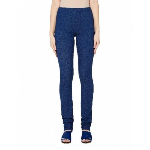 Junya Watanabe Comme Des Garcons Navy Blue Denim Leggings, Size S NWT! $435 - Picture 1 of 10